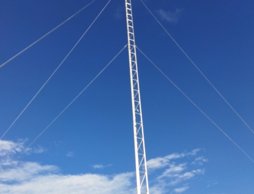 Torreta de TV para telecomunicaciones de 10 metros de altura con vientos